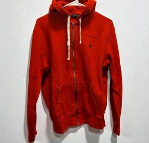 Polo Ralph Lauren Red Zip-Up Sweater